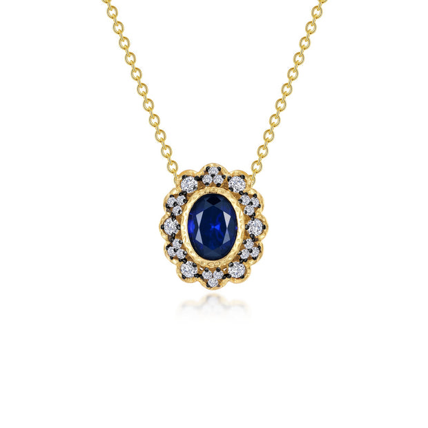 Vintage Inspired Halo Necklace