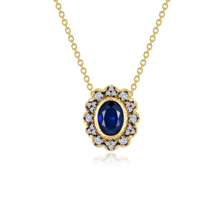 Vintage Inspired Halo Necklace