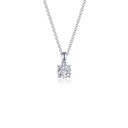 0.50 CTW 4-Prong Solitaire Necklace