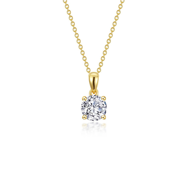 1 CTW 4-Prong Solitaire Necklace