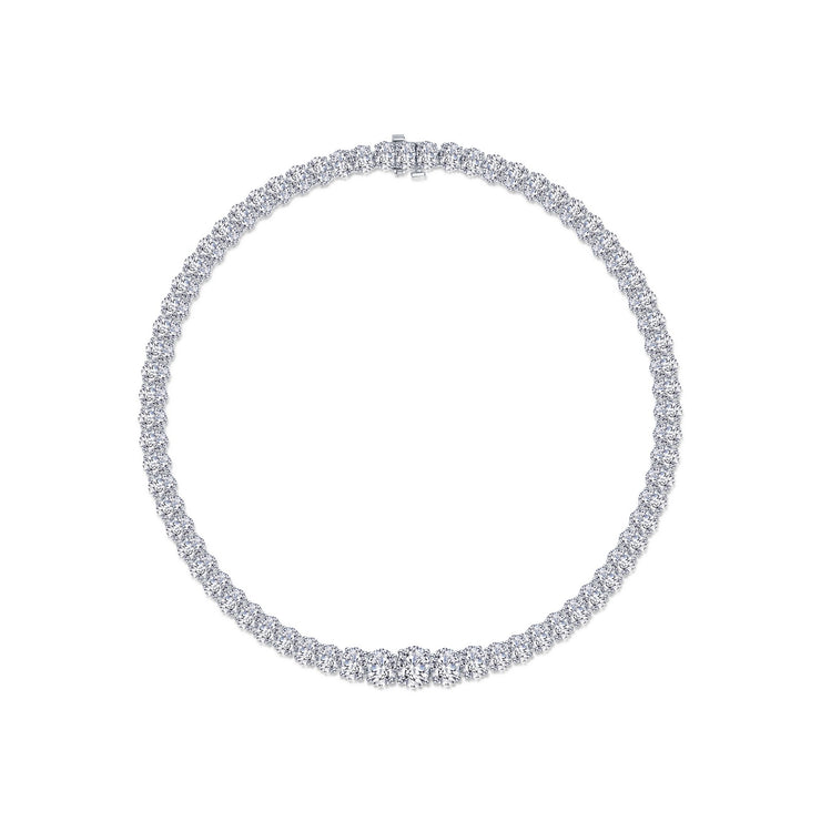 59 CTW Graduated Tennis Necklace