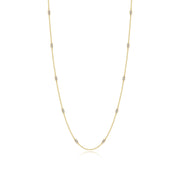0.6 CTW Adjustable Station Necklace