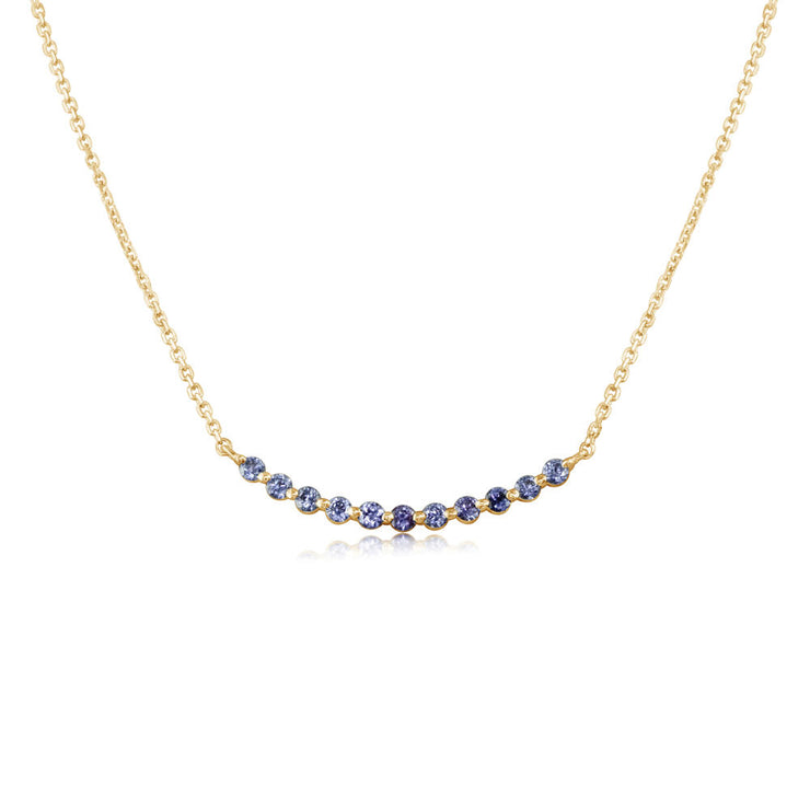 14K Yellow Gold Yogo Sapphire Neckpiece