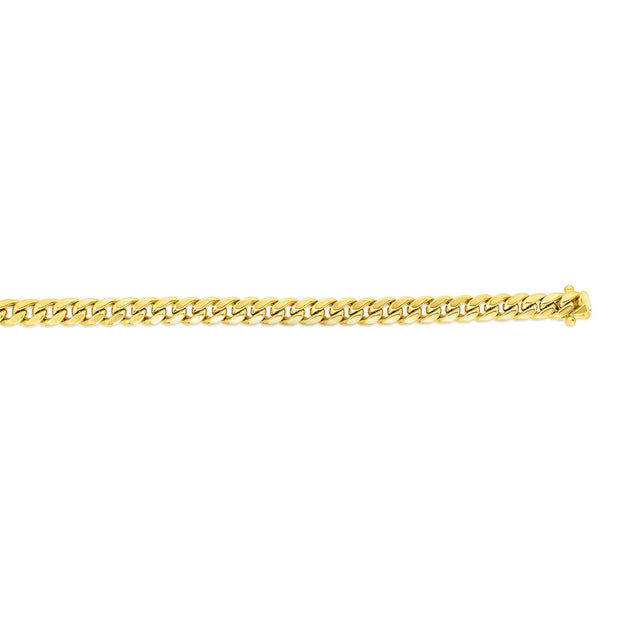 14K Gold 24"" 9.1mm Semi-Solid Classic Miami Cuban