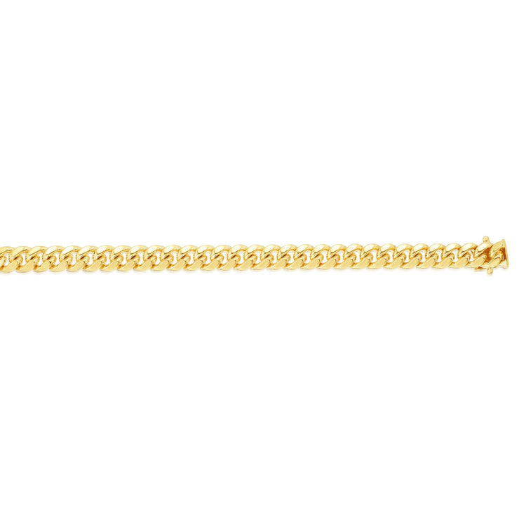 14K Gold 24"" 7.1mm Classic Miami Cuban