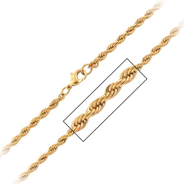 Gold IP French Rope Chain