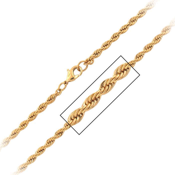 Gold IP French Rope Chain