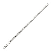 5mm High Polished Finish Stainless Steel Spiga Chain Bracelet