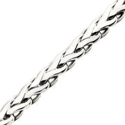 5mm High Polished Finish Stainless Steel Spiga Chain Bracelet