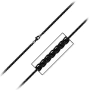 3.4mm Super Black Round Wheat Chain