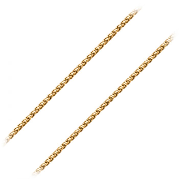 3mm Gold IP Round Wheat Chain