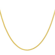 4mm Matte Finish 18Kt Gold IP Stainless Steel Bold Box Chain Necklace