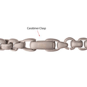 6mm Matte Finish Stainless Steel Bold Box Chain Necklace
