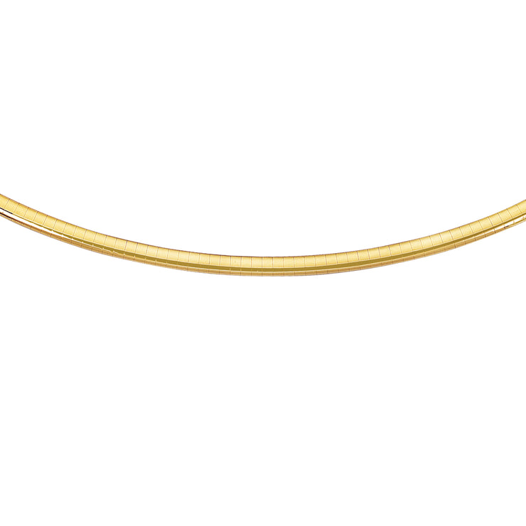 14K Gold 16"" 4mm Classic Omega