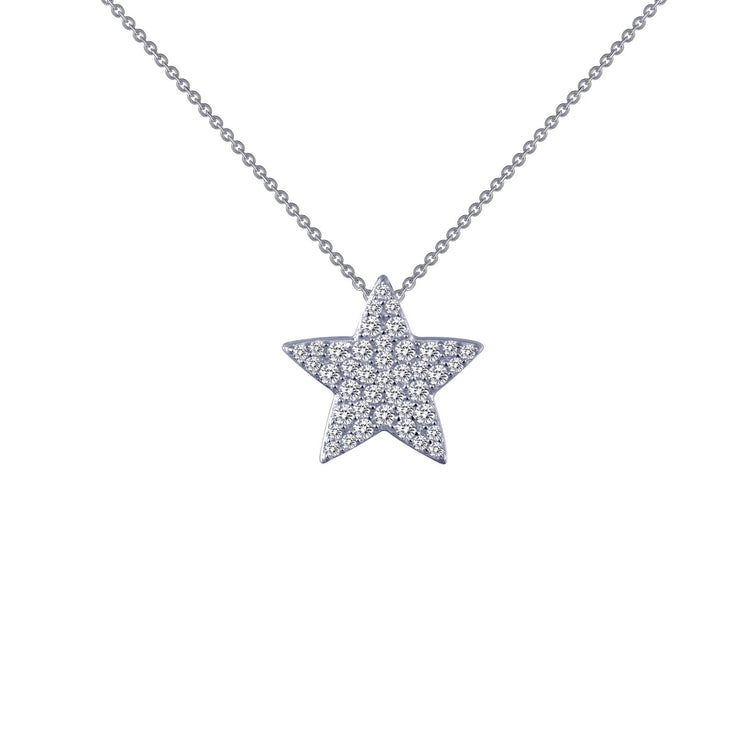 0.41 CTW Star Pendant Necklace