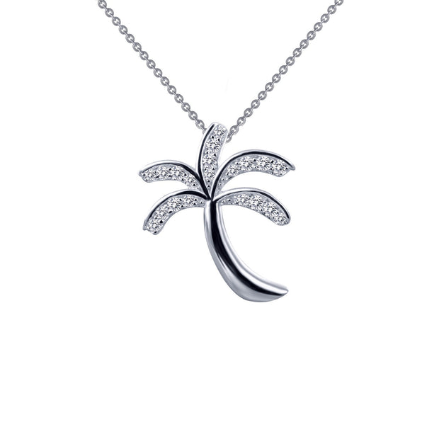 Palm Tree Pendant Necklace