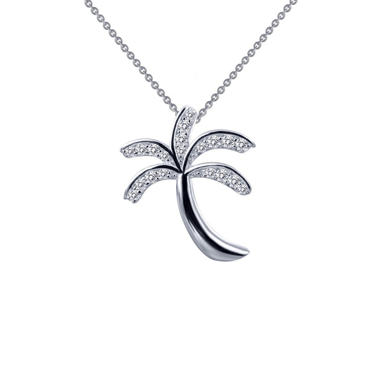 Palm Tree Pendant Necklace