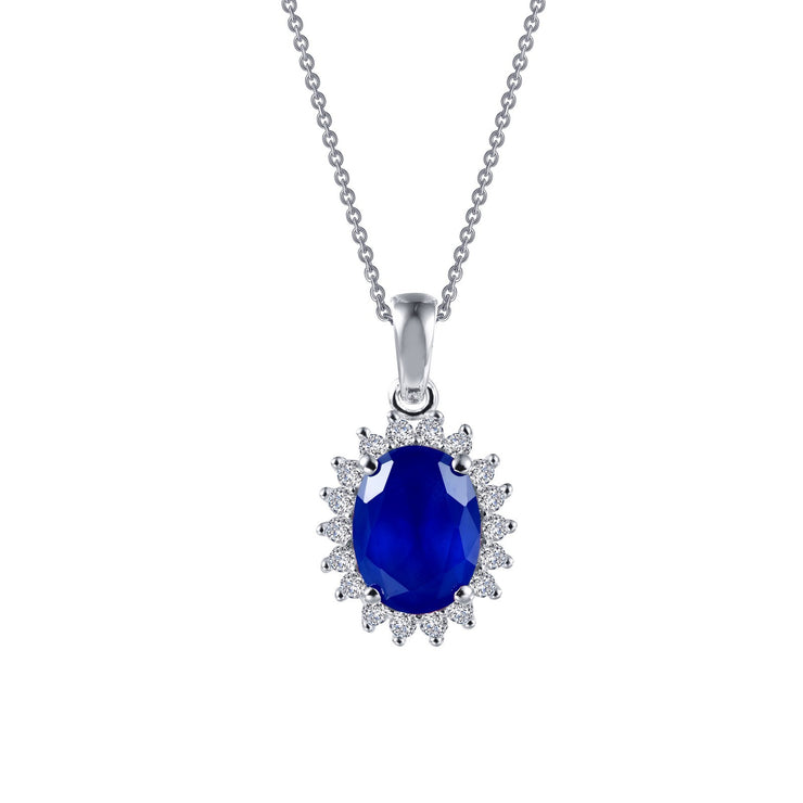 Classic Halo Pendant Necklace