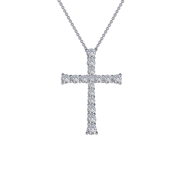 1.65 CTW Cross Pendant Necklace