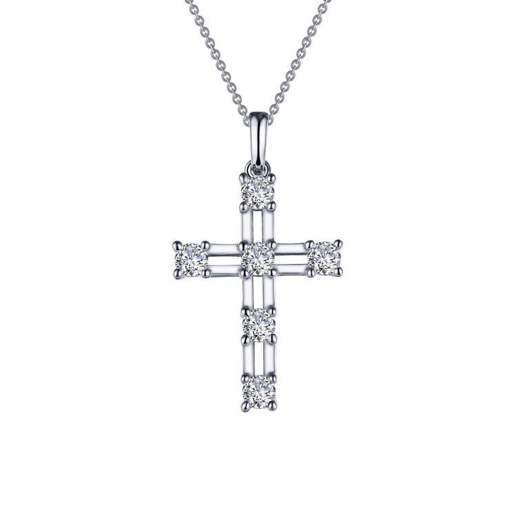 0.66 CTW Cross Pendant Necklace