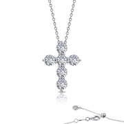 2.76 CTW Cross Pendant Necklace