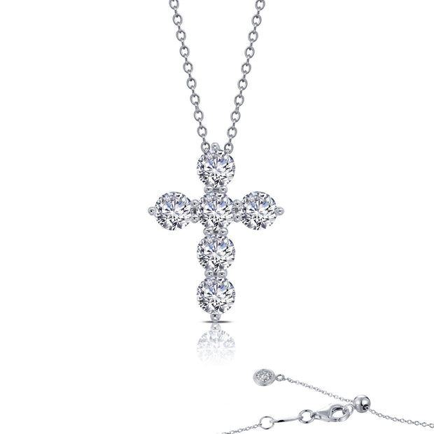 2.76 CTW Cross Pendant Necklace
