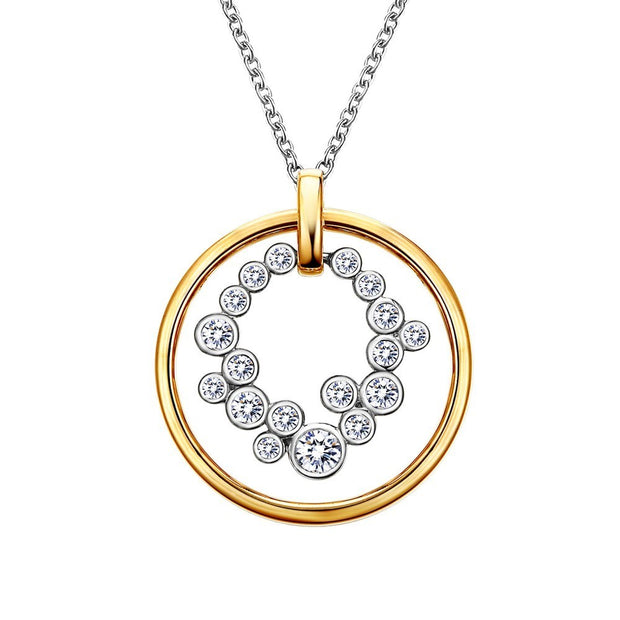 Open Circle Pendant Necklace