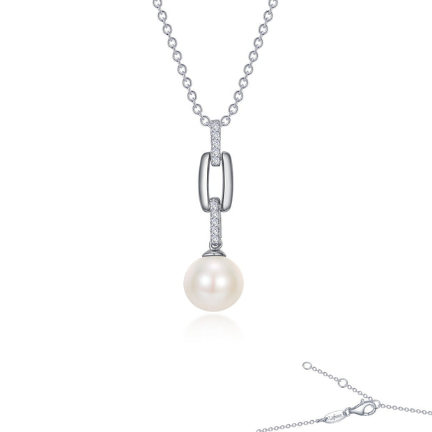 Paperclip Cultured Freshwater Pearl Necklace