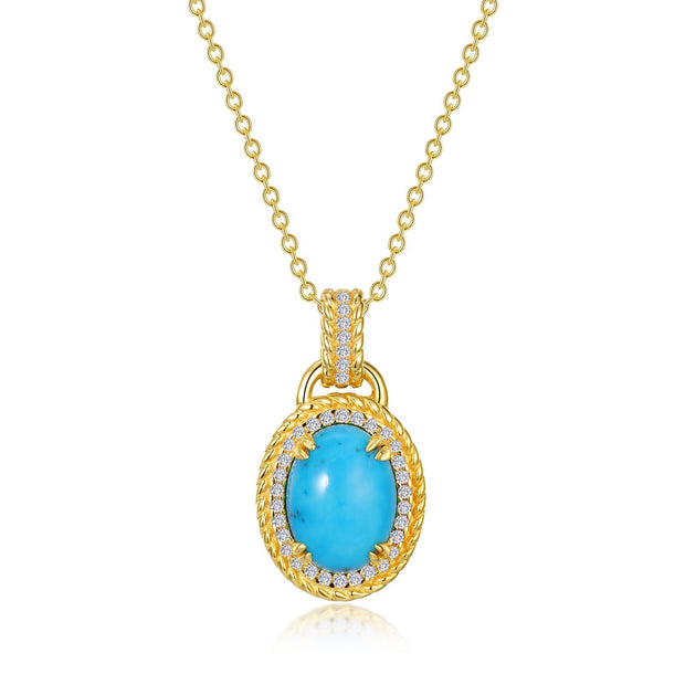 Blue Halo Necklace