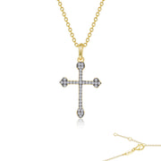 0.38 CTW Cross Pendant Necklace