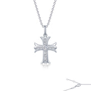 0.9 CTW Cross Pendant Necklace