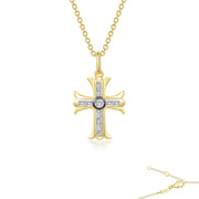 0.9 CTW Cross Pendant Necklace
