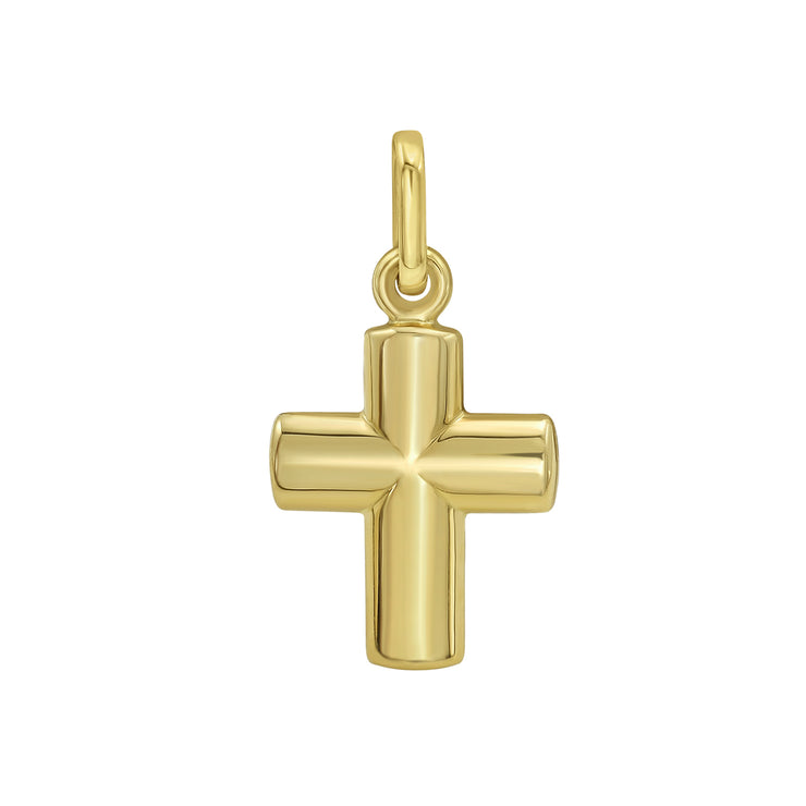 14K Gold Cross Charm