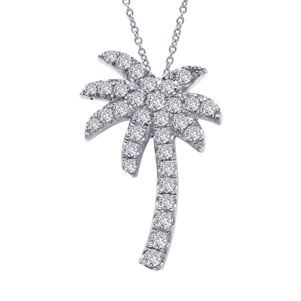 Palm Tree Pendant Necklace