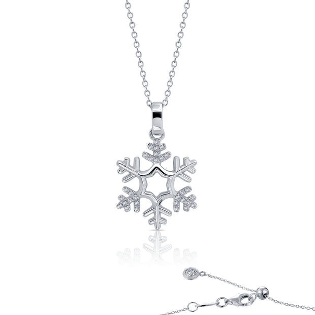 0.3 CTW Snowflake Necklace