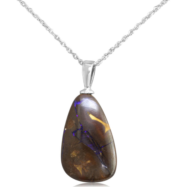 Sterling Silver Small Boulder Pendant