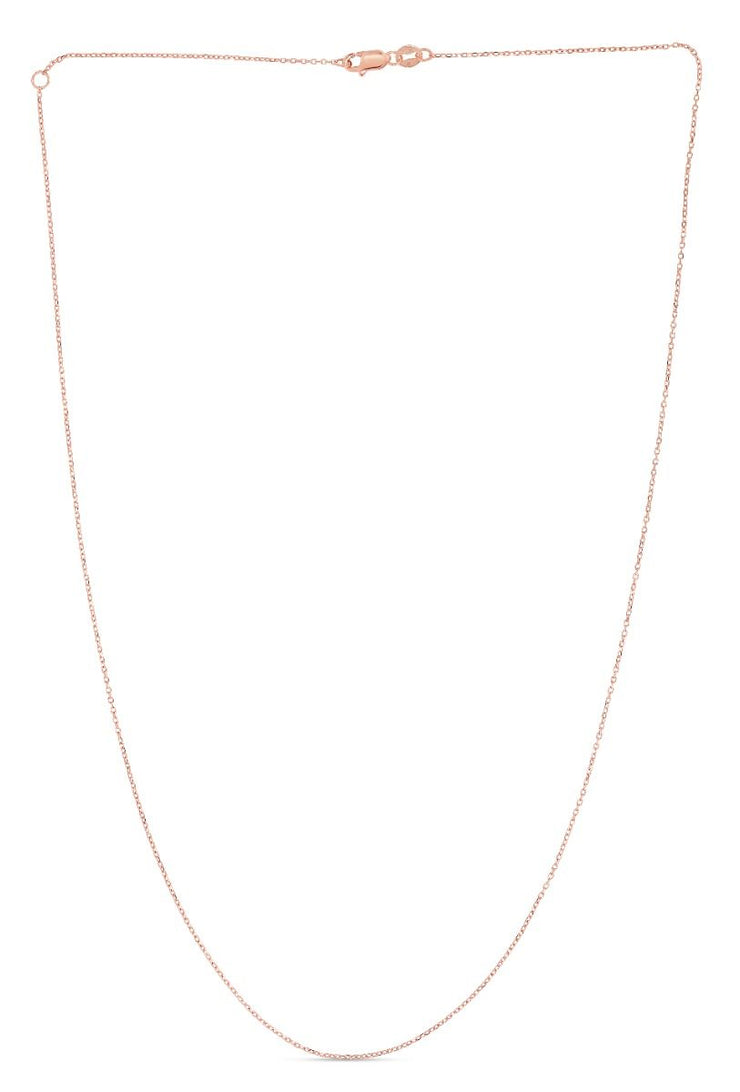 14K Gold 1.1mm Extendable Chain
