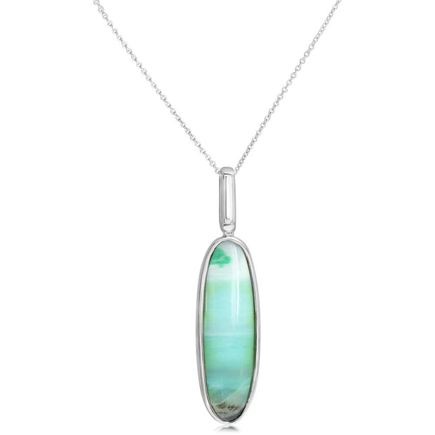 Silver Indonesian Opal Pendant