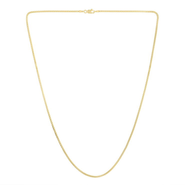 14K Gold 1.65mm Popcorn Chain