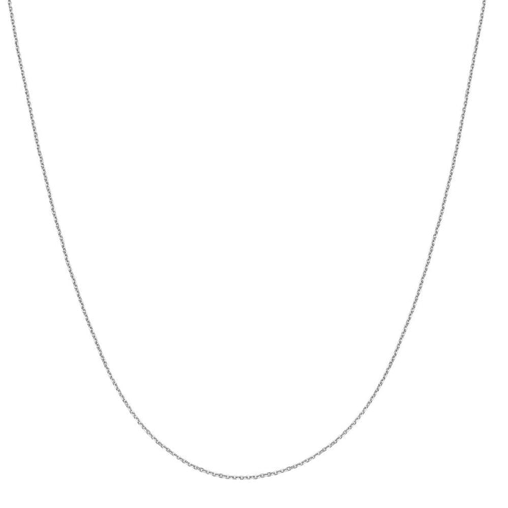 Platinum 1.1mm Diamond Cut Cable Chain