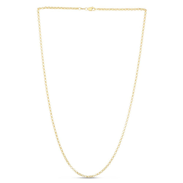 14K Gold 2.5mm Lite Rolo Chain