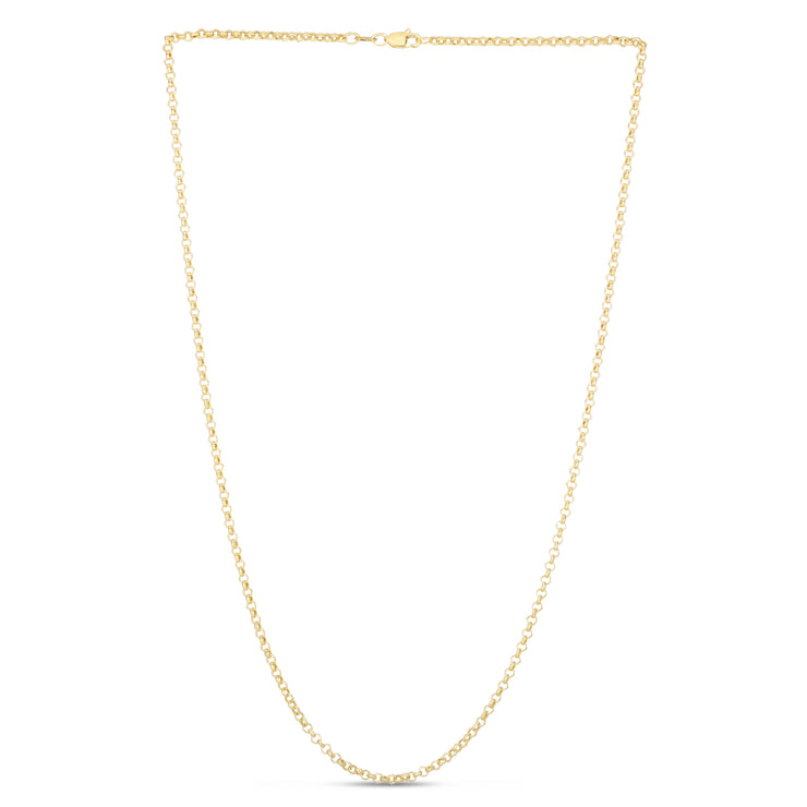 14K Gold 2.5mm Lite Rolo Chain