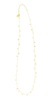 14K Gold Dangling Hearts Necklace