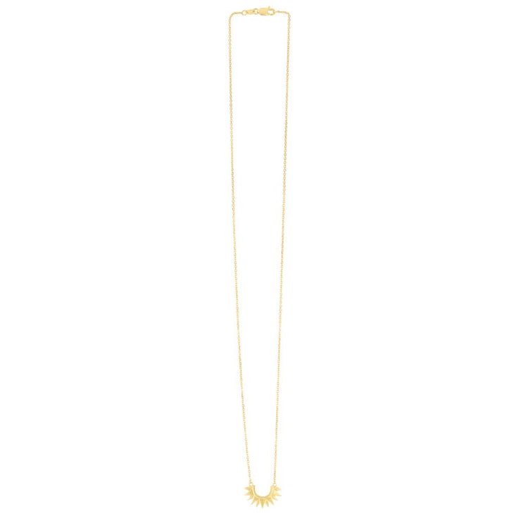 14K Sunburst Necklace