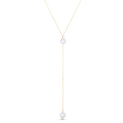 14K Pearl Drop Y-Necklace