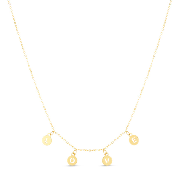 14K ""Love"" Necklace