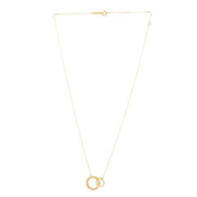 14K Gold Linked Circles Necklace