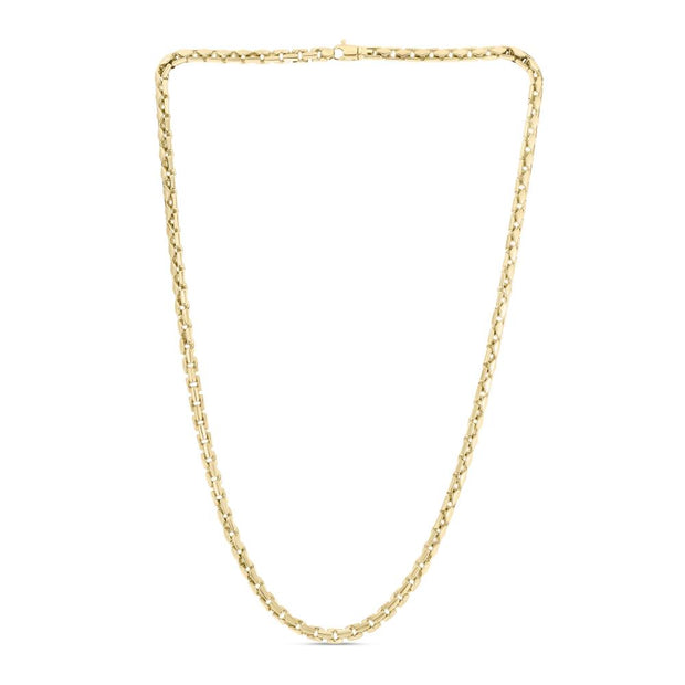 14K 5mm Mens Fancy Box Chain