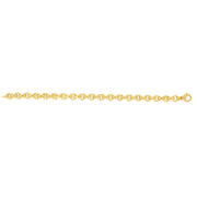 14K Gold Polished Oval Rolo Inspired Link Chain