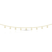 14K Gold .50ct Dangling Diamonds Necklace